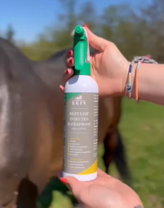 Démêlant crin cheval d'équitation Ekin (Effet brillant instantané sur crinière et queue)