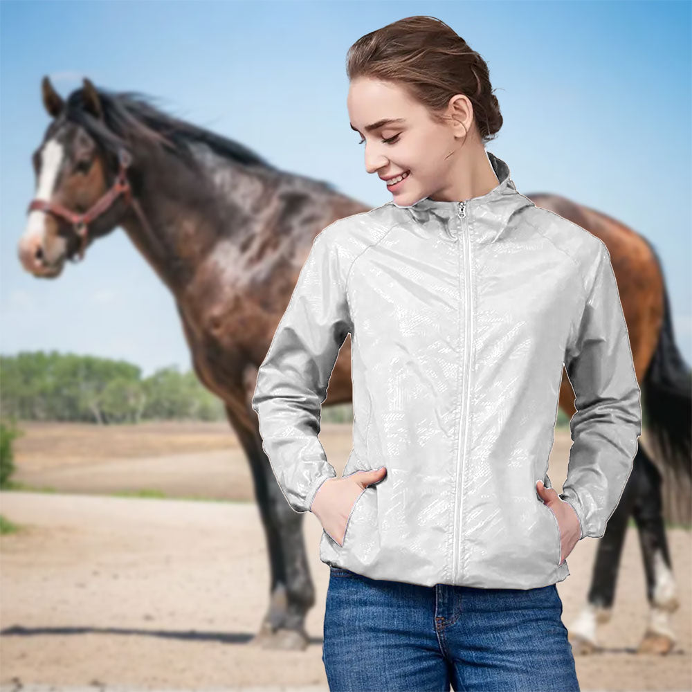 Veste coupe-vent imperméable pour cavalier d'équitation anti-UV