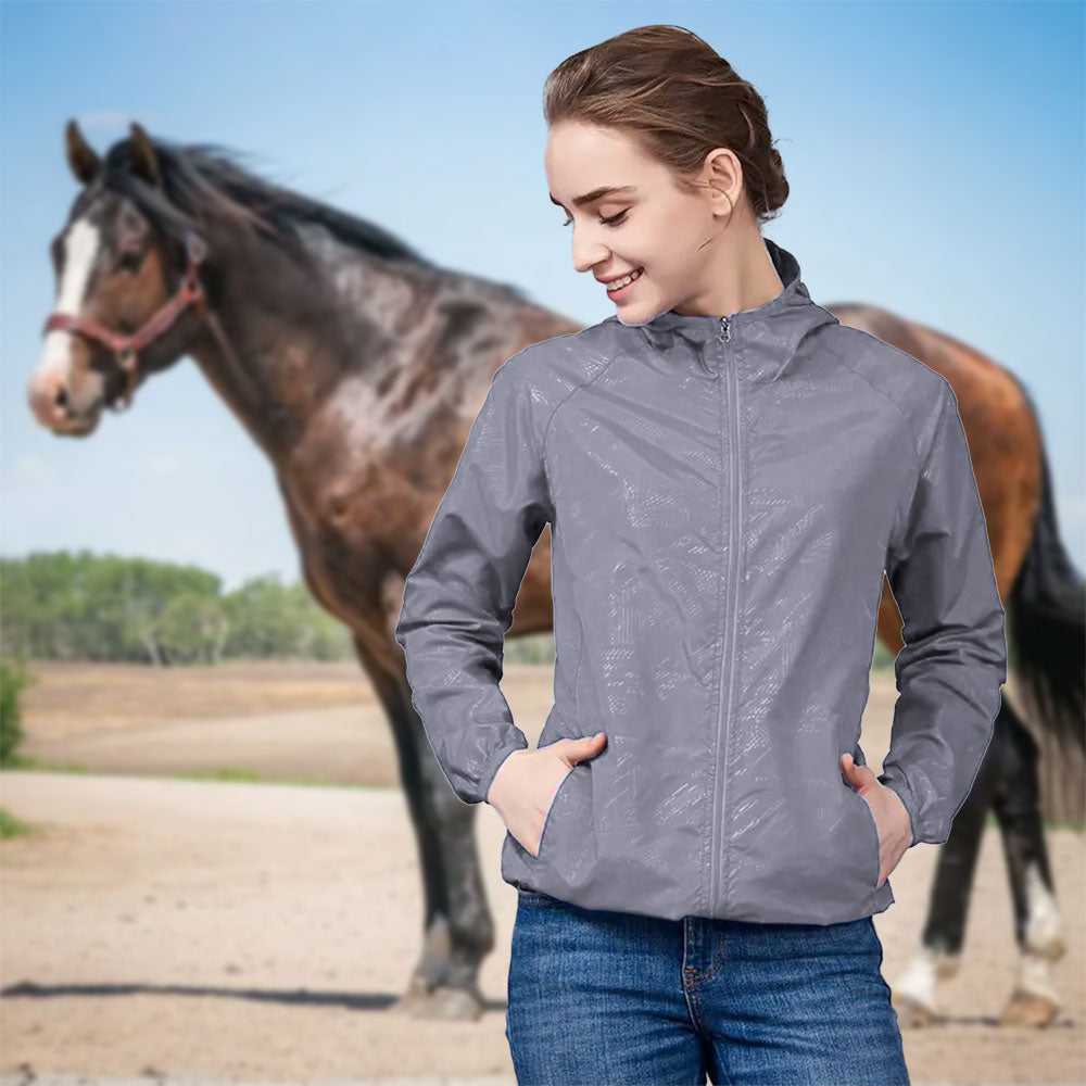 Veste coupe-vent imperméable pour cavalier d'équitation anti-UV