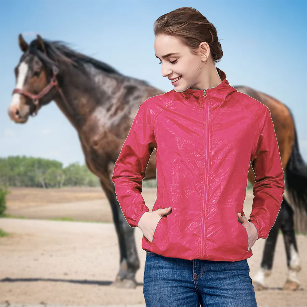 Veste coupe-vent imperméable pour cavalier d'équitation anti-UV