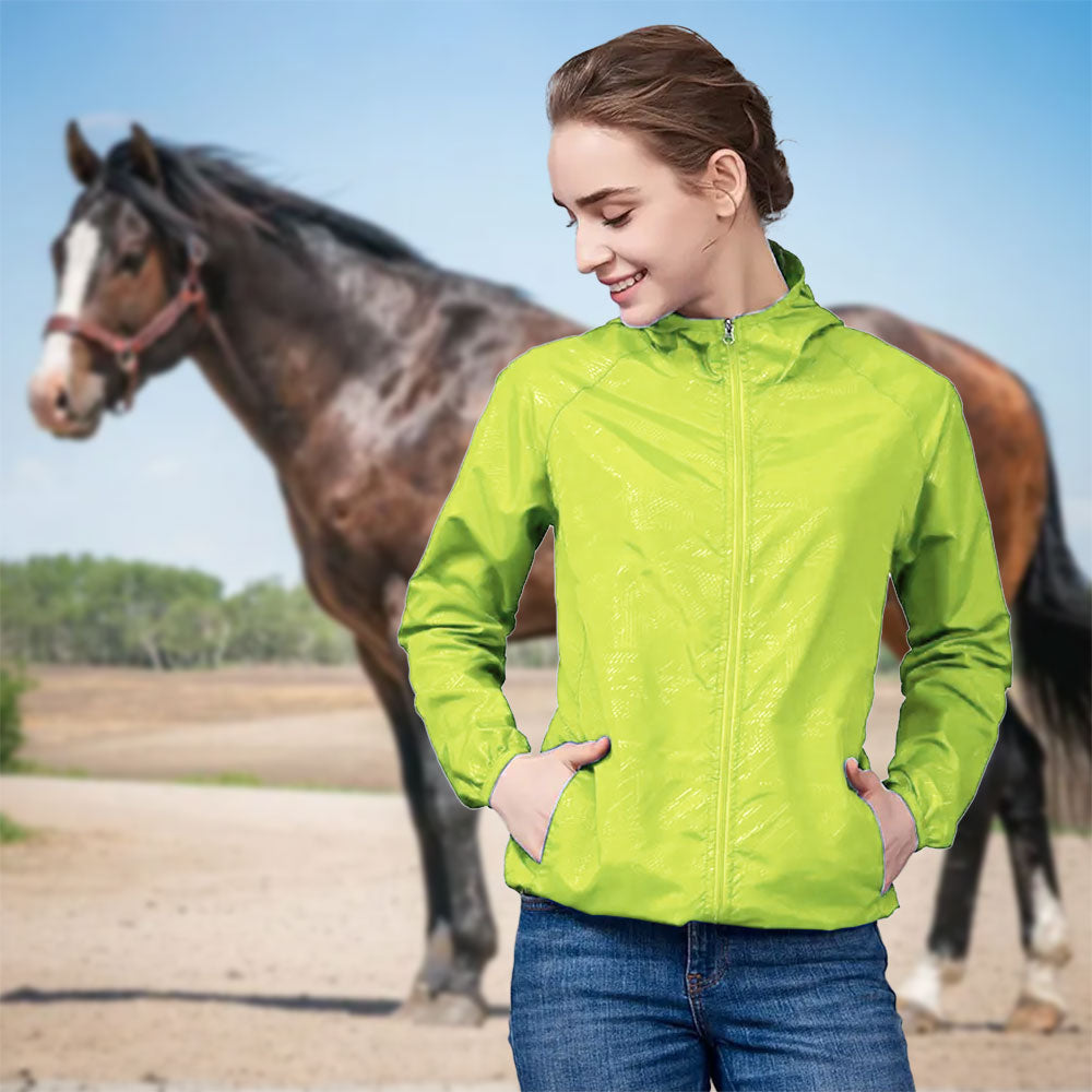 Veste coupe-vent imperméable pour cavalier d'équitation anti-UV