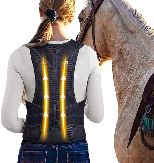 Correcteur de posture dorsale pour l'équitation (Anti maux de dos à cheval)