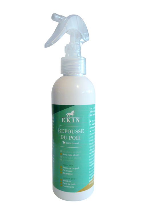 Ekin Spray repousse poil pour cheval d'équitation